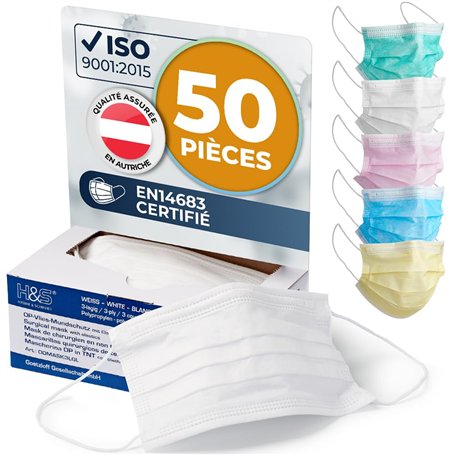 ISC Hygiene & Safety Masques Chirurgicaux