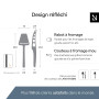 LARS NYSØM Set de couteaux et trancheurs à fromage 2 pcs. I Couteau et trancheuse à fromage en acier inoxydable - Couteaux idéal