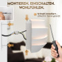 charlique® wave light - applique murale intérieure, blanche, lampe murale design avec 2 ampoules LED G9, éclairage mural pour sa