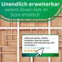 DeinKaufladen.com Lot de 8 boîtes de rangement en bois pour armoire de salle de bain - Boîte de rangement en bois - Boîte de ran