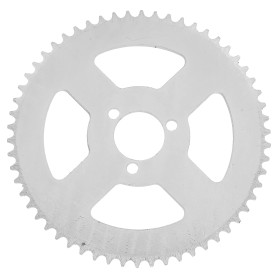 Alomejor T8F 58T Pignon de Chaîne Arrière en Acier Blanc Pédalier 3 Trous 29mm pour Mini Moto ATV Kart 47/49cc