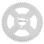 Alomejor T8F 58T Pignon de Chaîne Arrière en Acier Blanc Pédalier 3 Trous 29mm pour Mini Moto ATV Kart 47/49cc