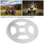 Alomejor T8F 58T Pignon de Chaîne Arrière en Acier Blanc Pédalier 3 Trous 29mm pour Mini Moto ATV Kart 47/49cc