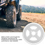 Alomejor T8F 58T Pignon de Chaîne Arrière en Acier Blanc Pédalier 3 Trous 29mm pour Mini Moto ATV Kart 47/49cc