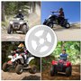 Alomejor T8F 58T Pignon de Chaîne Arrière en Acier Blanc Pédalier 3 Trous 29mm pour Mini Moto ATV Kart 47/49cc