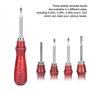 4 Pièces Bord en Cuir Biseauté en Cuir Couture Groover Esquive Coupe Bord en Cuir Outil Bricolage en Cuir Outils pour Bricolage