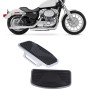 Aramox Marchepieds Arrière de Moto, Paire de Pédales de Repose-pieds de Marchepied de Passager Arrière Réglables Repose-pieds La