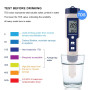Haofy Testeur d'eau 5 en 1 Testeur Multifonctionnel de qualité de l'eau, TDS/EC/Salinité/PH/Température numérique pour Eau Potab