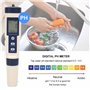 Haofy Testeur d'eau 5 en 1 Testeur Multifonctionnel de qualité de l'eau, TDS/EC/Salinité/PH/Température numérique pour Eau Potab
