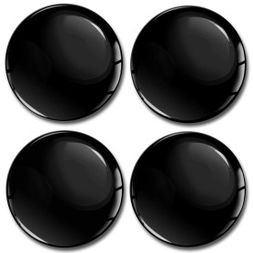 SkinoEu® 4 x 50mm Autocollant 3D Silicone Universel pour Cache-Moyeu