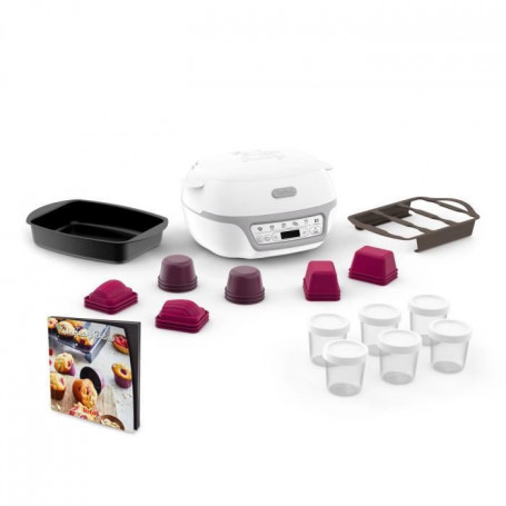 TEFAL KD812110 Cake Factory Délices Silver Appareil a gâteau. 5 programmes auto 269,99 €