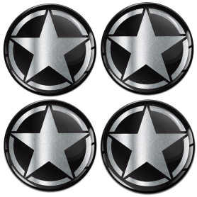 SkinoEu 4 x 50mm Autocollant 3D Silicone Cache-Moyeu Capuchons de Centre Enjoliveurs de Roue Voiture Cache Moyeux Jante Universe