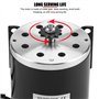 EVTSCAN Moteur Électrique à Courant Continu à Balais Haute Puissance de 500 W 24 V, avec Support, pour Trottinettes DIY, Vélos É