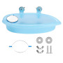 Boîte de Bain D'oiseau de Baignoire de Perroquet pour Animaux de Compagnie Mignon avec Acces