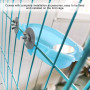 Hztyyier Bain D'oiseau avec Miroir, Boîte de Bain D'oiseau de Baignoire de Perroquet pour Animaux de Compagnie Mignon avec Acces