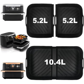 3 Pièces Moule Silicone pour Ninja Foodi Flex Air Fryer 10