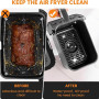 Lot de 120 feuilles de cuisson Airfryer pour Philips Dual Basket Airfryer 3000 série 5000 6L/3L NA350/00 NA550/00, papier sulfur