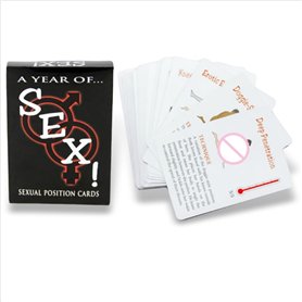 AJOHBM Cartes de Chambre Con Jeu de 50 Cartes y Couples + pour Homme ou Femme Accessoires de Jeu Cadeaux cadeau-YD627