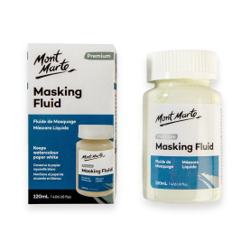 Mont Marte Fluide de Masquage Aquarelle | 120ml | Gomme Arabique pour l'Aquarelle pour Couvrir et Précis les Contours | Légère t