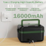 LANMOU Gamelle Chauffante 1000ml Sans Fil, Lunch Box Chauffante avec Batterie 16000mAh,USB-C Rechargeable, Minuterie 240min, 6 T