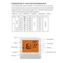 Thermostat intelligent programmable - Thermostat mural pour chaudières à gaz - Contrôleur de température avec grand écran LCD - 