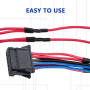 MangWany Câblage de résistance moteur de ventilateur avec connecteur Faisceau tressé Réparation 8200729298 pour Megane Clio Scen