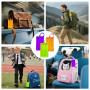 SUNNIFLY Etiquette Bagage，Etiquette Valise Voyage Avion，Accessoires de Coffre, Matériel de PVC, Anti-perte, imperméable à l'eau,