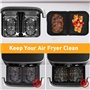 Lot de 3 accessoires pour friteuse à air chaud Ninja Foodi Flexdrawer 10,4 L AF500EU AF500EUCP, COSORI Dual Blaze TwinFry XXL 10
