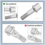 Anlseiod 20 x Boulons de Roue pour für A-Klasse W168 C-Klasse W202/W203 E-Klasse W124/ W210 CLK SL R129 SLK R171 Vaneo 414 1982-