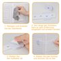 Lot de 6 sécurités pour enfant - Pour armoire - Sans perçage - Blanc
