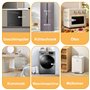 Lot de 6 sécurités pour enfant - Pour armoire - Sans perçage - Blanc