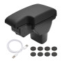 Anlseiod Accoudoir compartiment de rangement pour Nissan JUKE 2010-2019 Repose-bras avec cendrier et porte-gobelet et prise USB