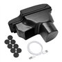 Anlseiod Accoudoir compartiment de rangement pour Nissan JUKE 2010-2019 Repose-bras avec cendrier et porte-gobelet et prise USB
