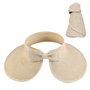 Chapeau de Soleil de Plage Pliable UPF 50+ Chapeau de Paille à Large Bord pour Femme avec Nœud D