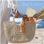 MLPKOI Chapeau de Paille Femme, Chapeau de Soleil de Plage Pliable UPF 50+ Chapeau de Paille à Large Bord pour Femme avec Nœud D
