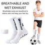 MLPKOI 4 Paires Chaussettes Antidérapantes Homme Femme, Chaussette Antidérapante Foot, Chaussettes Antidérapantes Foot, cChausse