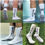 MLPKOI 4 Paires Chaussettes Antidérapantes Homme Femme, Chaussette Antidérapante Foot, Chaussettes Antidérapantes Foot, cChausse