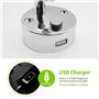 Dream Lighting Spot 12v LED pour Camping Car Caravane avec Chargeur USB Éclairage Intérieur Liseuse LED Bicolore Blanc Froid 600