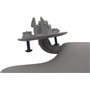 Pare-Soleil de Voiture Pare-Soleil Gauche avec Miroir adapté for Chevrolet Aveo 2012 2013 2014 Gris Visières de Soleil