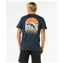 T-shirt à manches courtes homme Rip Curl Shred Til Tee Blue marine