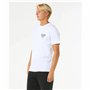 T-shirt à manches courtes homme Rip Curl Desti Animals Tee Blanc