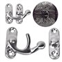 Pssopp 30 Pcs Antique Vintage Fermoir De Verrouillage 3.2 x 2.8 cm Moraillon Crochet Rétro Style Loquet De Fer pour Bijoux Boîte