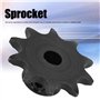 Pignon à Alésage D Eujgoov, 5307-1006-0010 Pignon à Alésage D de 6 mm, Pignon à Vis de Réglage 10 Dents, Accessoires de Robot In