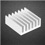 12pcs petit dissipateur thermique en aluminium, kit de refroidissement de dissipateur de chaleur, avec colle adhésive à l'arrièr