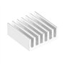 12pcs petit dissipateur thermique en aluminium, kit de refroidissement de dissipateur de chaleur, avec colle adhésive à l'arrièr