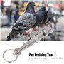 Duokon 2 Pices en Acier Inoxydable Pigeons sifflet ultrasonique Formation sifflet Portable Formateur Outil de Formation pour Chi