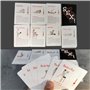 AJOHBM Cartes de ChambreCadeaux Cadeau avec Jeu de 50 Cartes pour Couples pour Homme ou Femme Accessoires de jeu-YD606