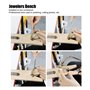 Bijoutiers Bench Pin Clamp Pince à anneau en bois Fabrication de bijoux Étau Établi en bois Bijoutiers faisant des outils de tra