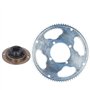Pignon de Roue Libre de vélo, pédalier 25H 80 Dents, Accessoire de connecteur de vélo pour la Modification de vélos électriques