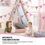 3 mètres Decoration lit cabane Fille，Guirlande lit cabane Fille，Guirlande Fanion，Guirlande Chambre Enfant， Drapeaux Guirlande li